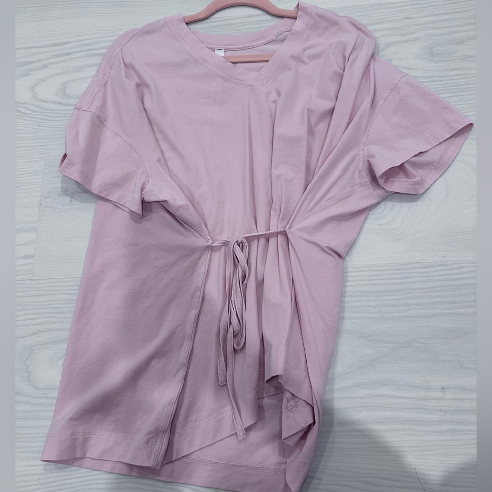 Lululemon Side Tie V-Neck Tee.